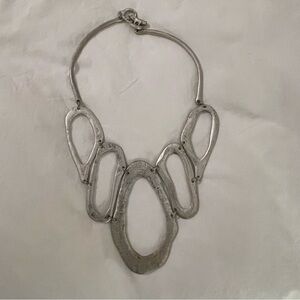 Elegant Silver Statement Necklace